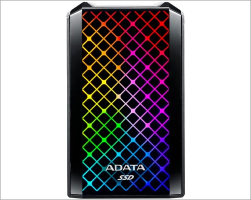ADATA RGB SE900 1TB USB C SSD for Mac