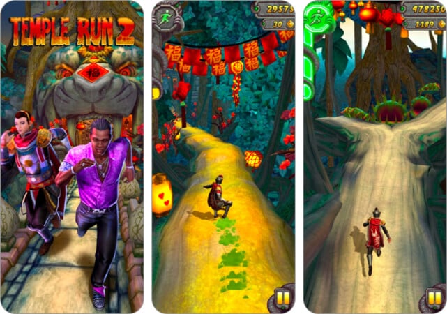 Temple Run 2 one handed game for iPhone and iPad