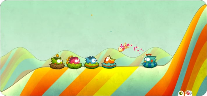 Tiny Wings one handed game for iPhone and iPad