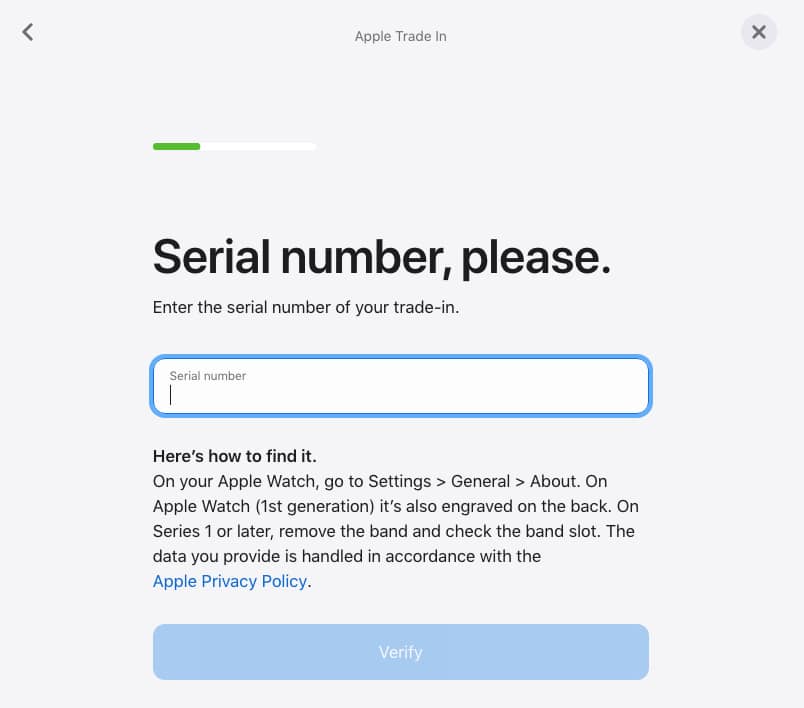 Trade in Apple Watch for Apple Store credit