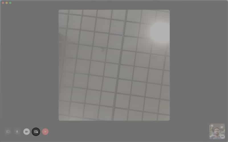 Click Screen Share on the left on Mac