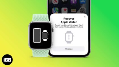 How to restore unresponsive apple watch using iphone