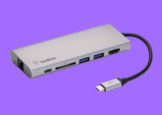 Use a powered Thunderbolt 3 or USB C hub on Mac