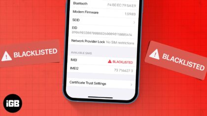 What is iphone imei blacklisted