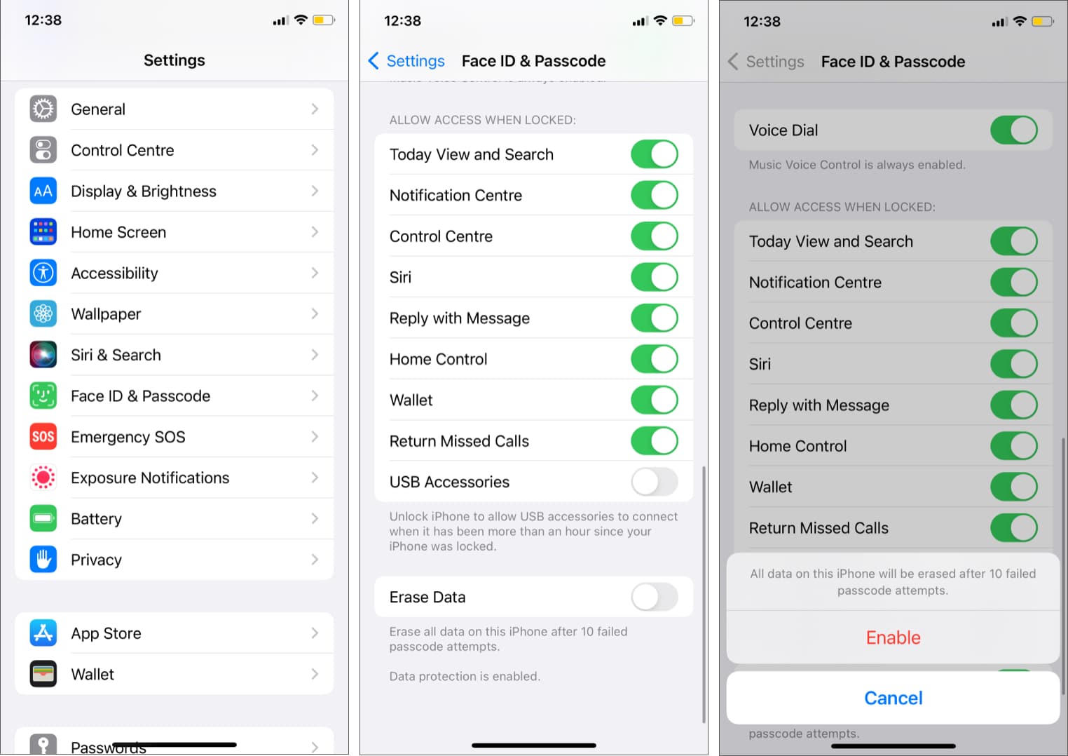 Auto erase all data from iPhone and iPad