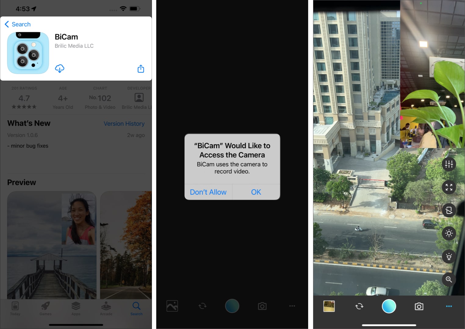 How to multi capture images on iPhone