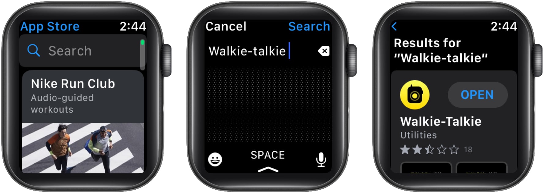 Reinstall Walkie Talkie on Apple Watch