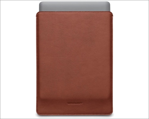 Woolnut leather  wool sleeve case for 13 inch MacBook Pro