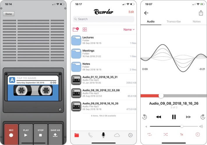 Voice Recorder  Audio Editor iPhone and iPad App Screenshot
