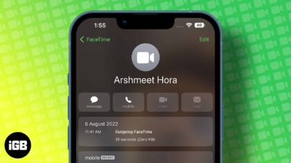 How to check facetime call duration
