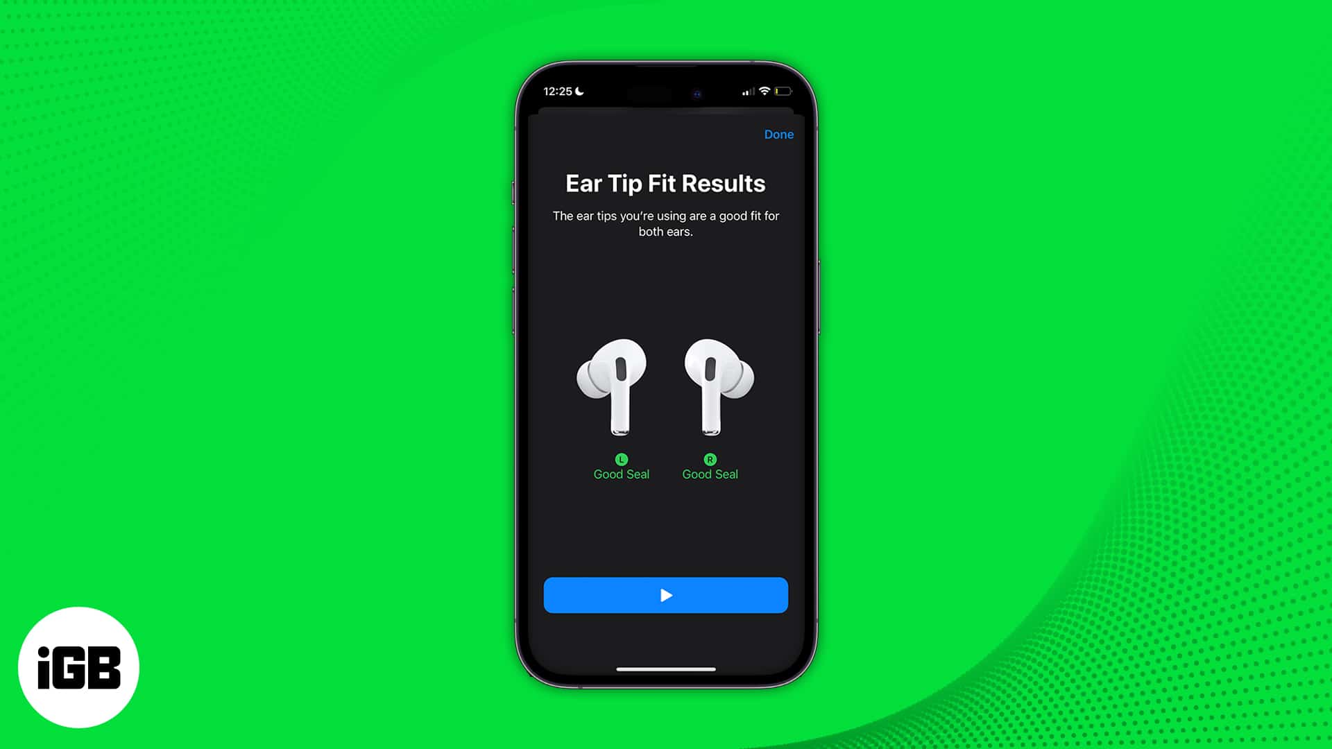 Airpods ear tip fit test 1