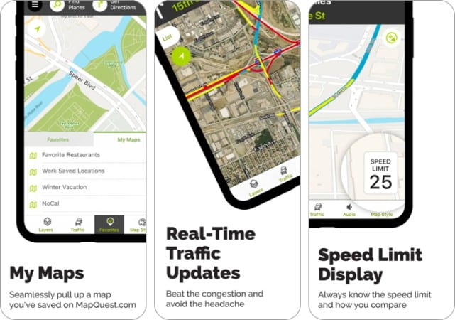 MapQuest GPS Navigation  Maps for iPhone