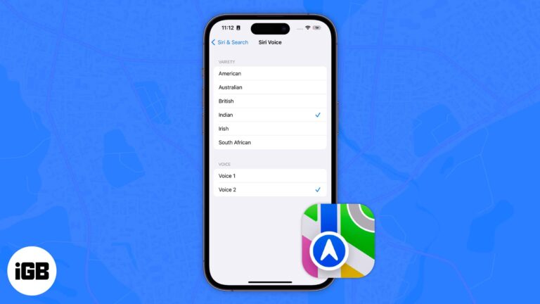 How to change voice on apple maps