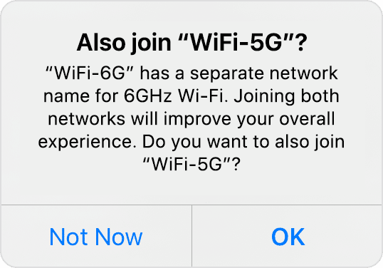 Use Wi Fi 6E networks with Apple devices