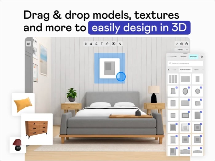 3D creation in uMake iPad 3D Modeling app
