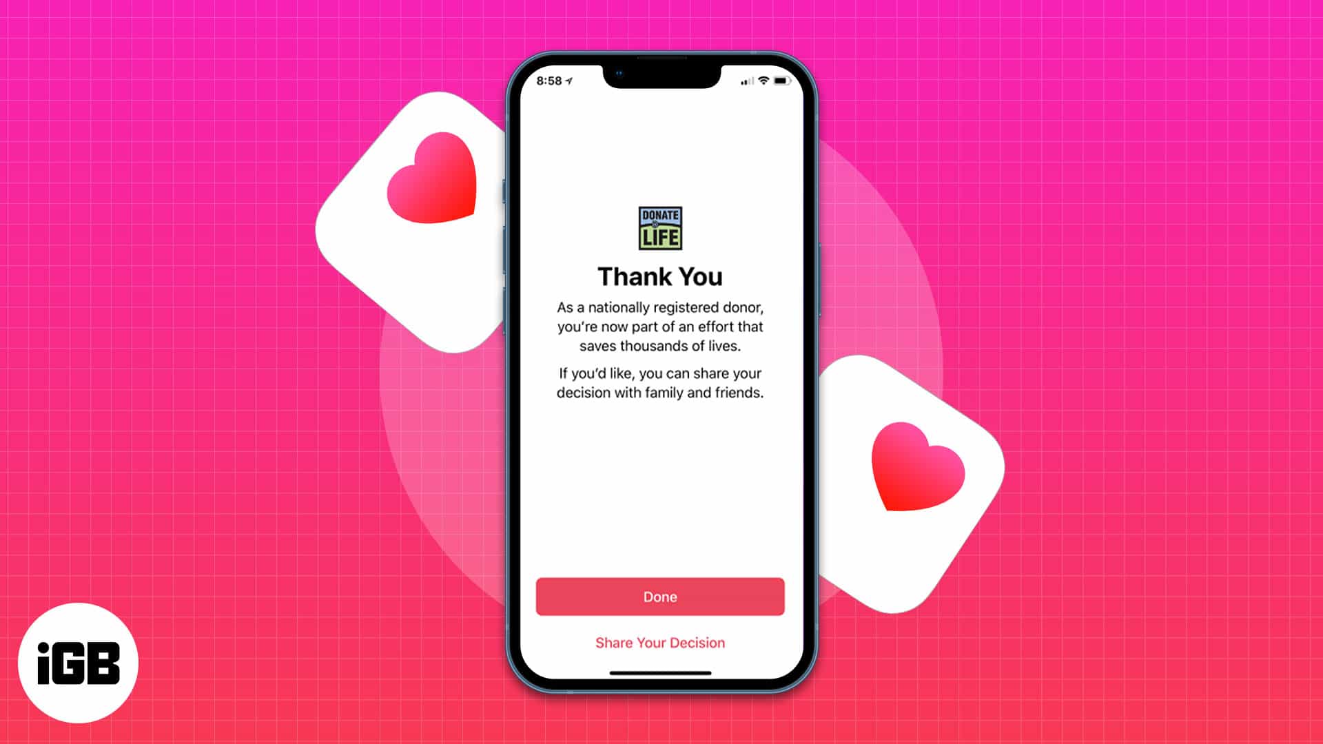 How to sign up as an organ donor on your iphone
