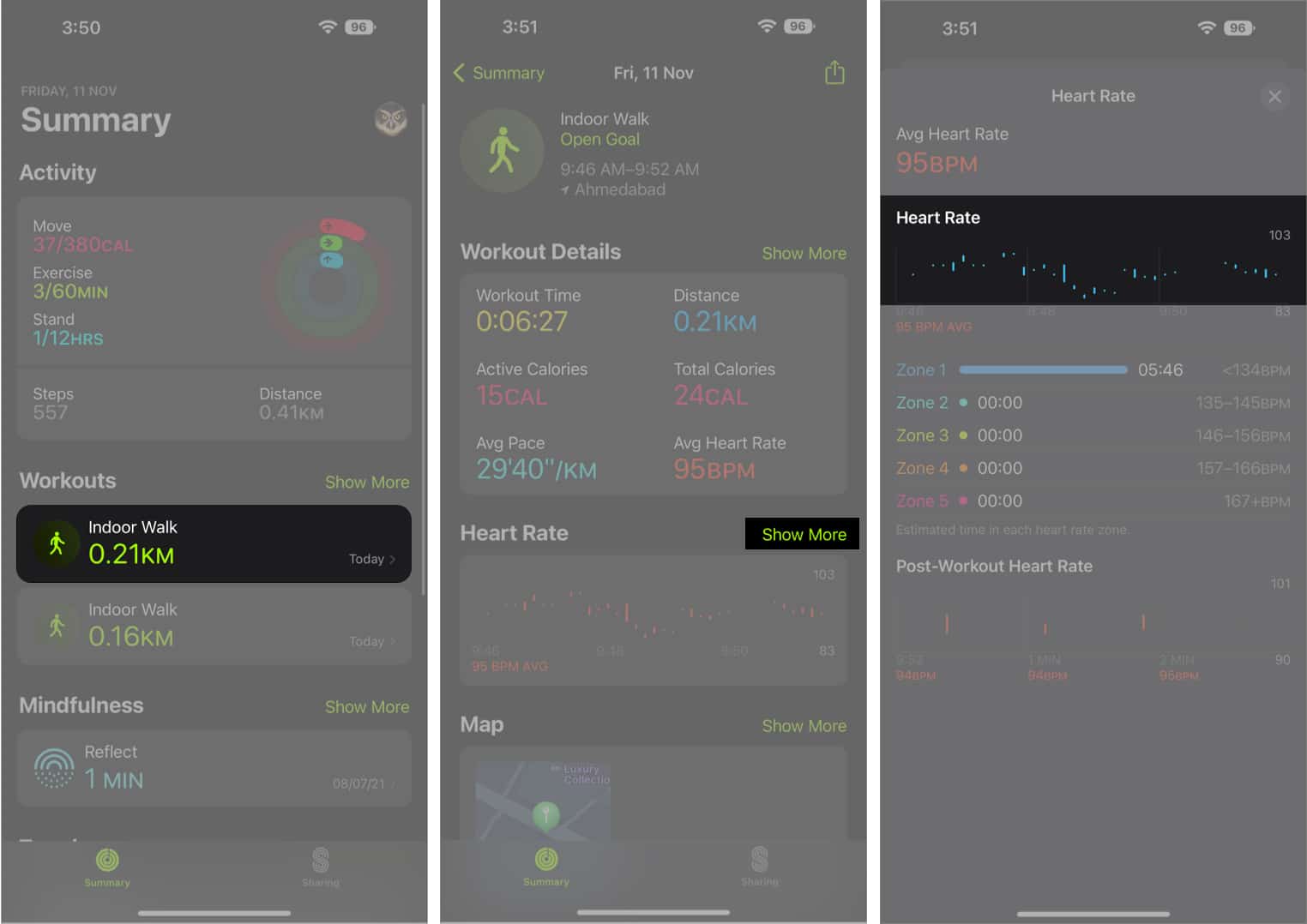 View your Heart Rate Zone Data on iPhone