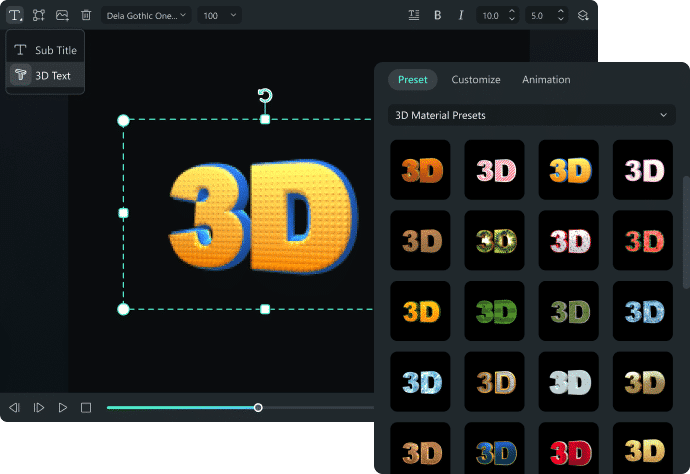 3D Titles