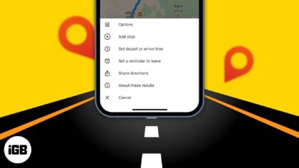 How to use google maps as a trip planner on iphone