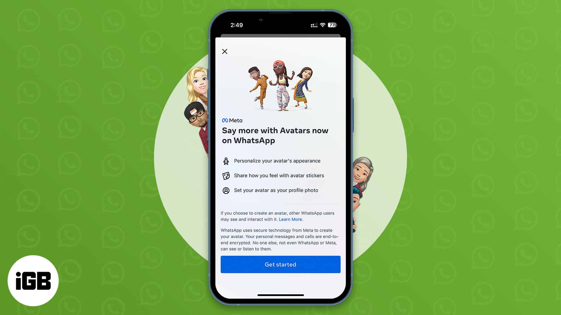 How to use whatsapp avatars on iphone