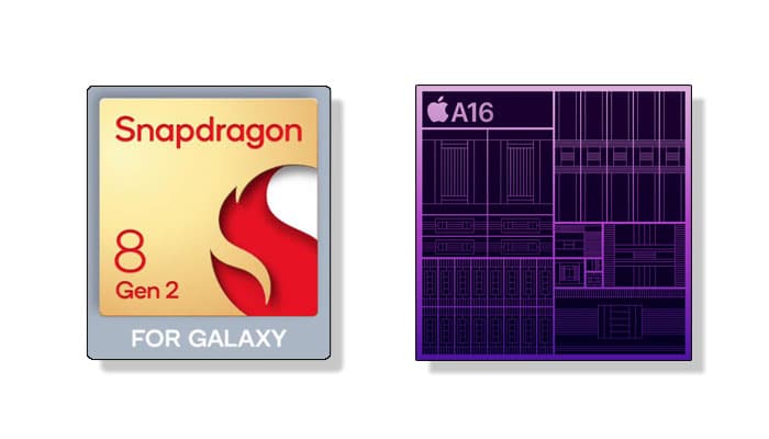 Chipsets Samsung Galaxy S23 Ultra vs iPhone 14 Pro Max