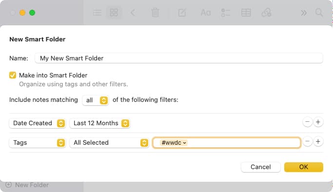 Click the plus sign on Mac