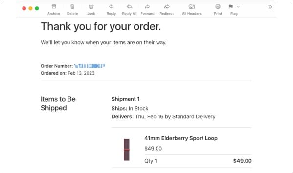 track order with shipment