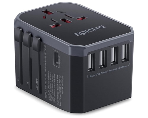 EPICKA Universal Travel Adapter One International Wall Charger