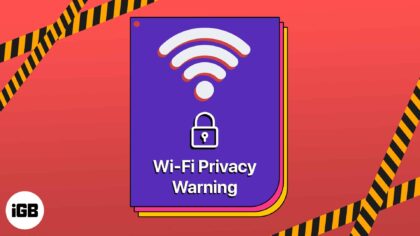 What is wi fi privacy warning on iphone and how to fix it