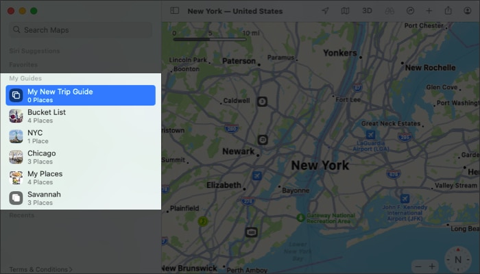 You can then access your new Guide in the My Guides section in Mac