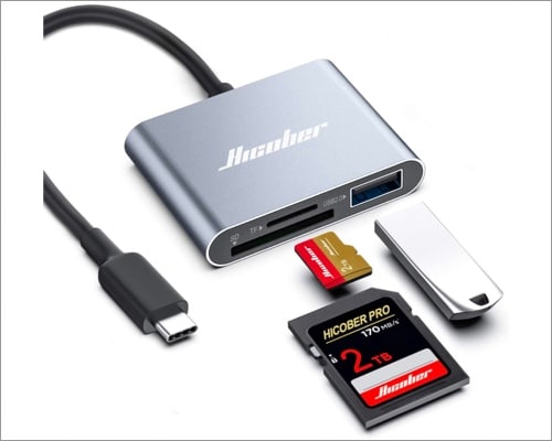 Hicober USB C to SD Card Reader Micro SD Memory Card Reader
