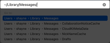 Enter ~LibraryMessages in the textbox that appears