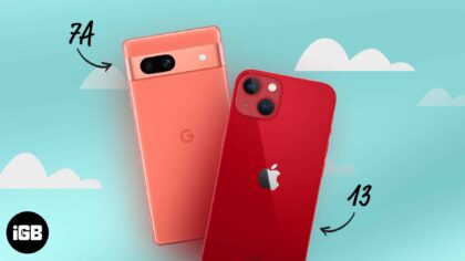 Google pixel 7a vs iphone 13 1