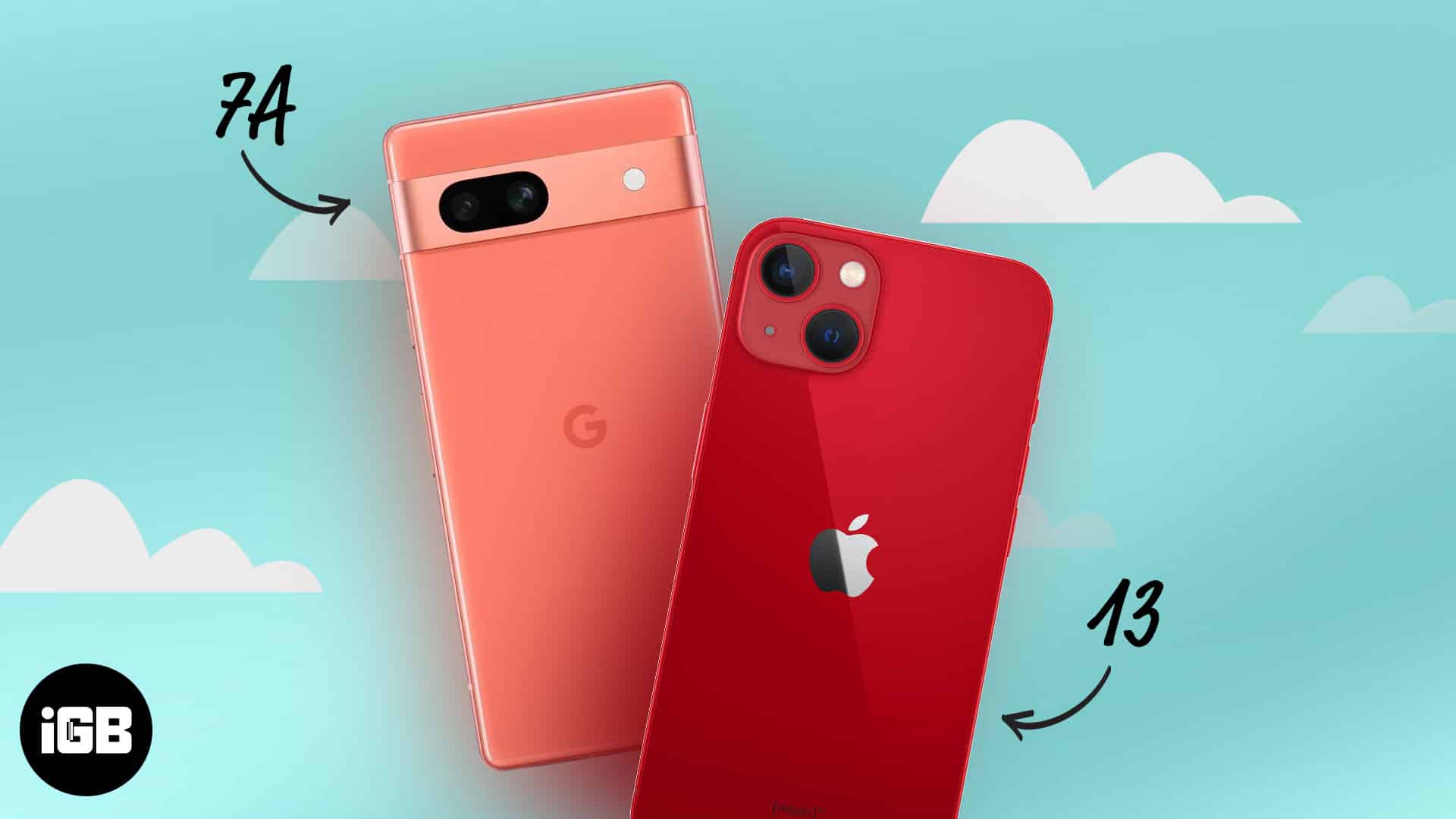 Google pixel 7a vs iphone 13 1