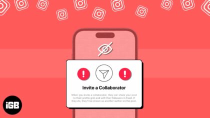 Invite collaborators not showing up in instagram