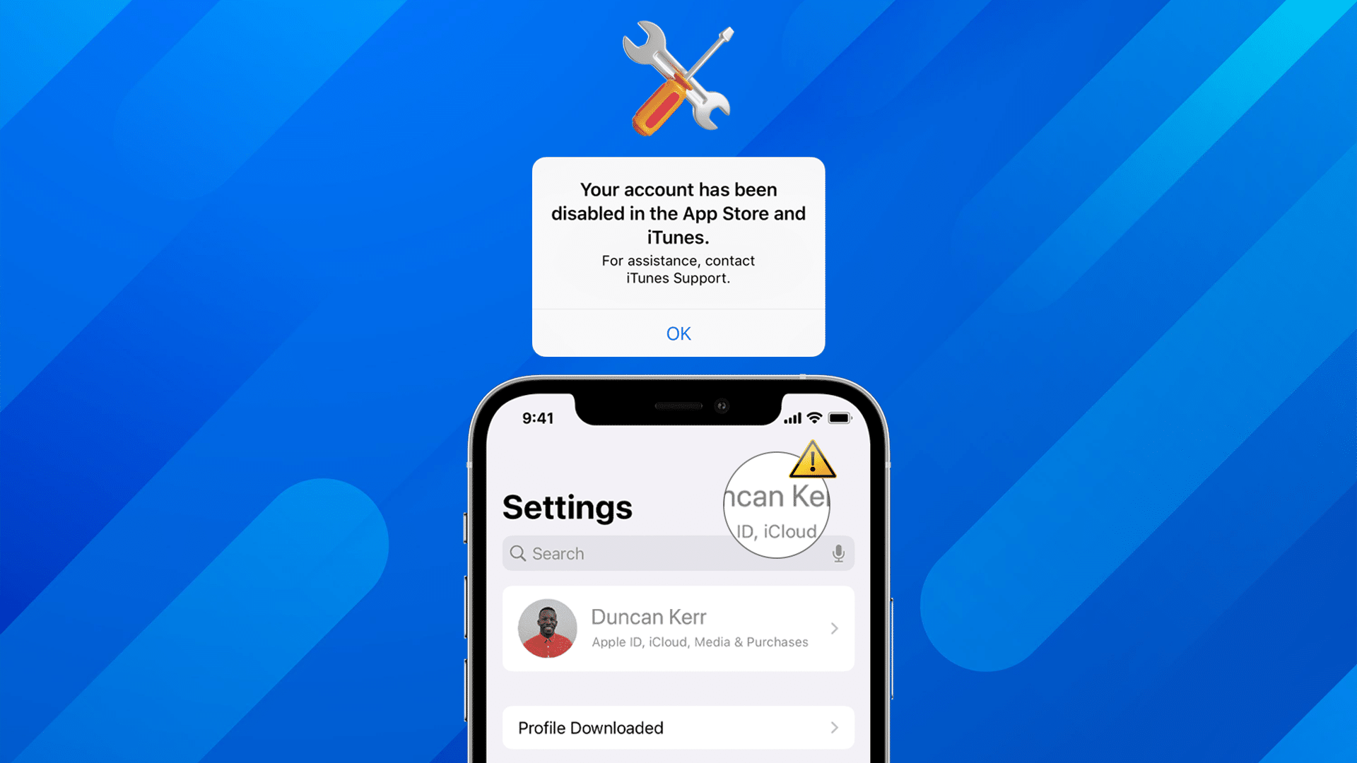 Apple ID greyed out on iPhone