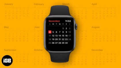 How to check calendar on apple watch