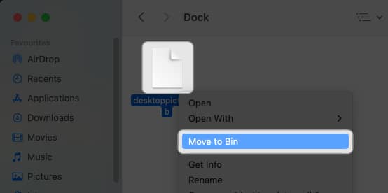 Locate files ending with db and right click and select Move to Bin