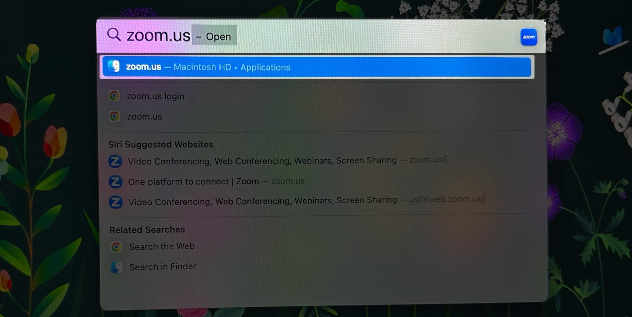 Remove app data with Spotlight Search