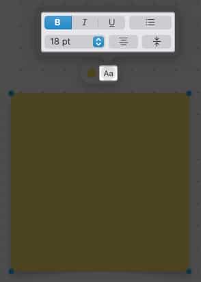 click the aa icon format the text in freeform