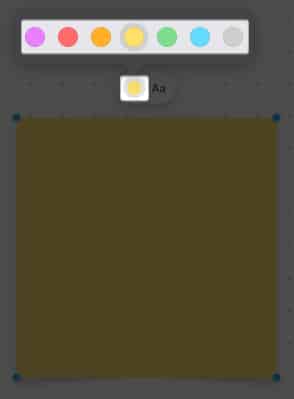 click the color icon select a color in Freeform