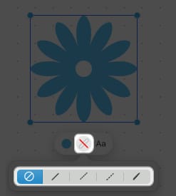 click the lines icon select the line in freeform shapes