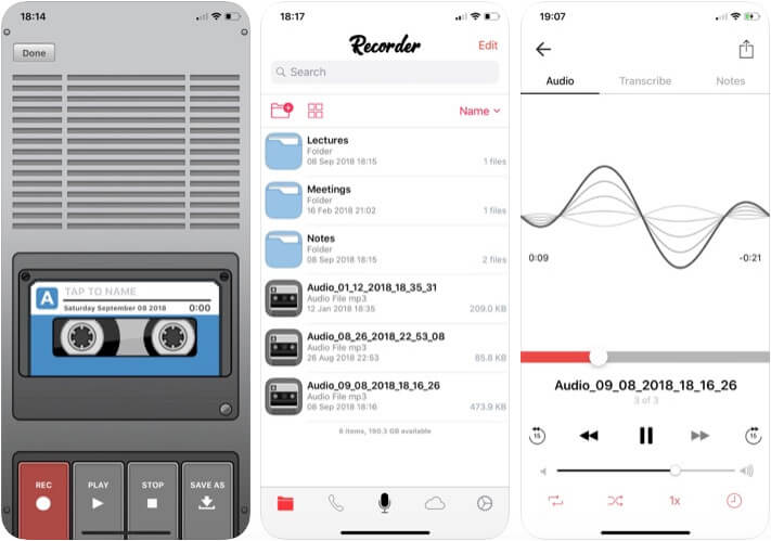 Voice Recorder  Audio Editor iPhone and iPad App Screenshot