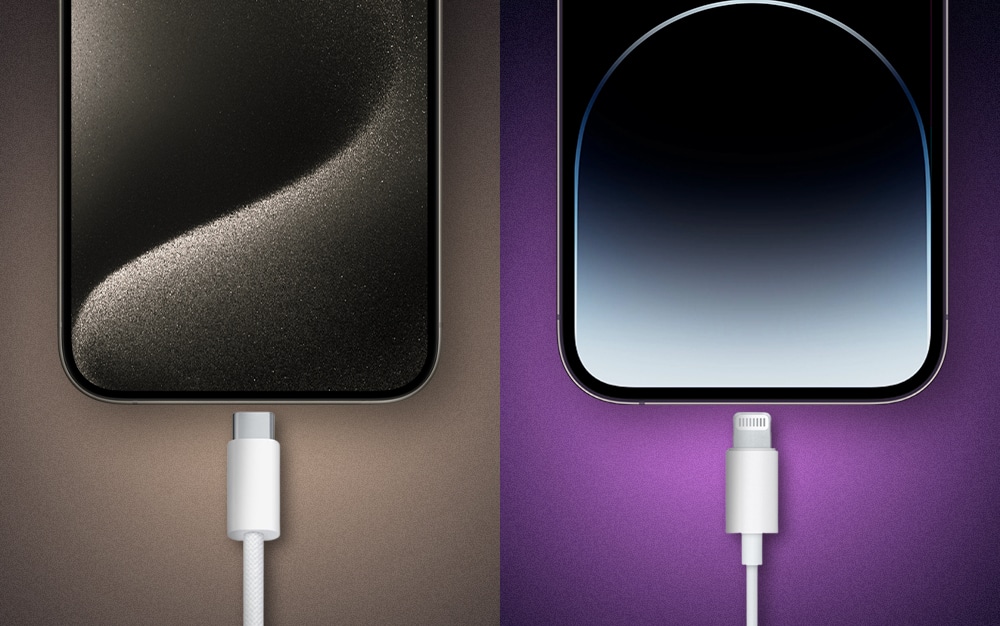 iPhone 15 Pro USB   C vs iPhone 14 Pro Lightning