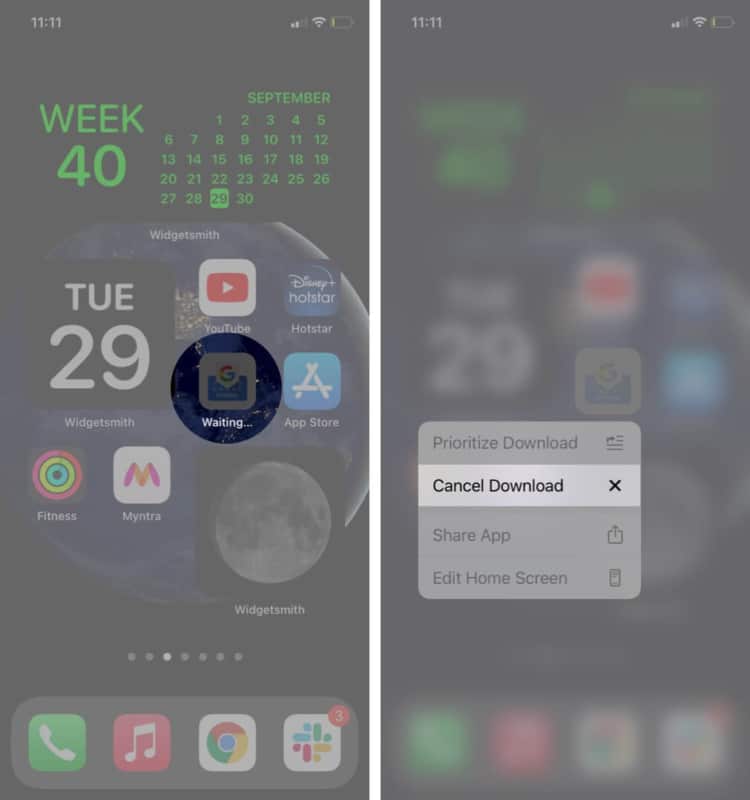 Long press on downloading app and tap on cancel download on iphone 750x800 1