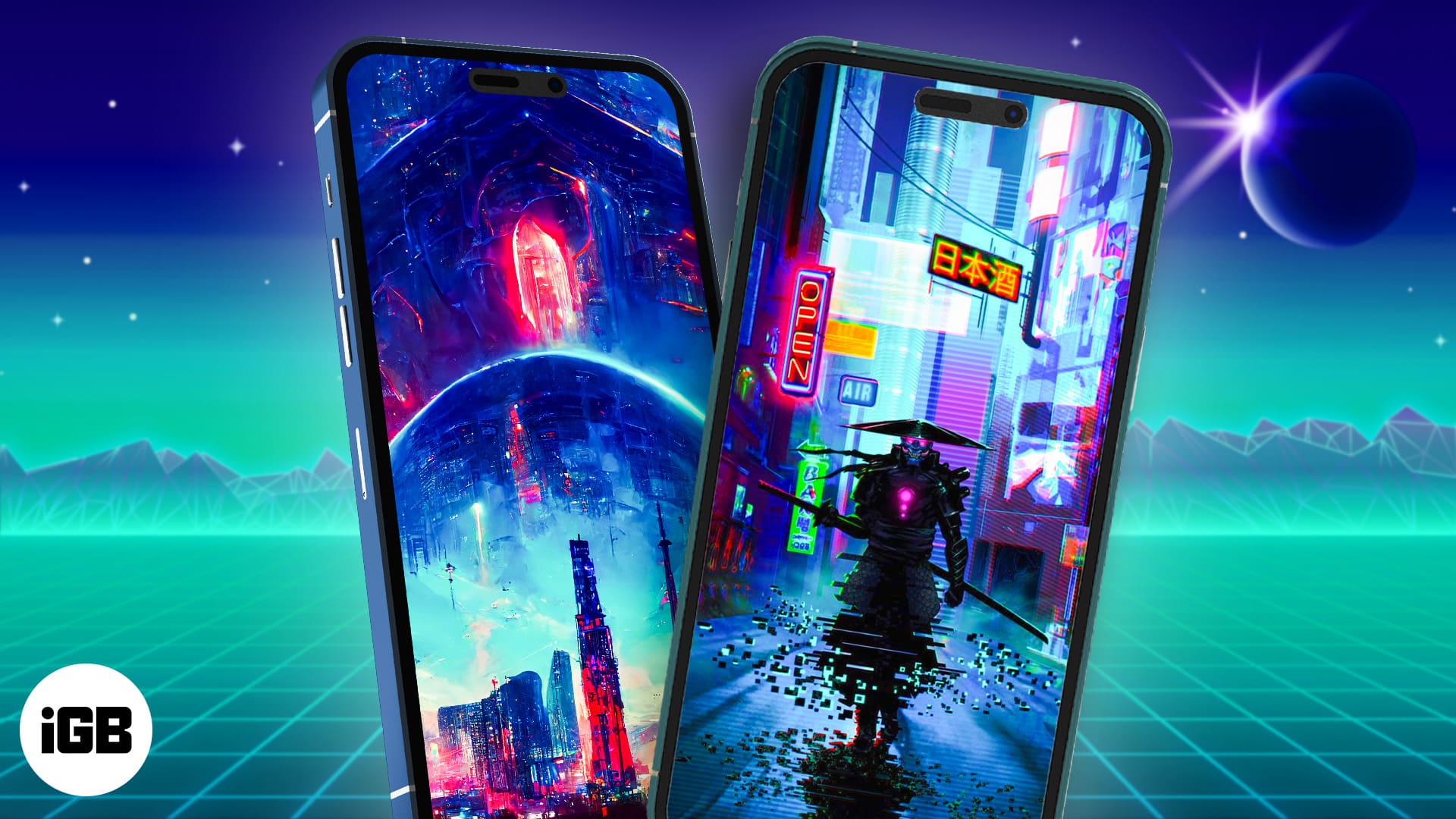 Cyberpunk wallpapers for iPhone