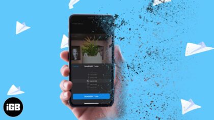 How to send disappearing messages in telegram from iphone