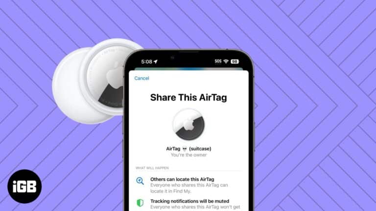 How to share an AirTag with other people.