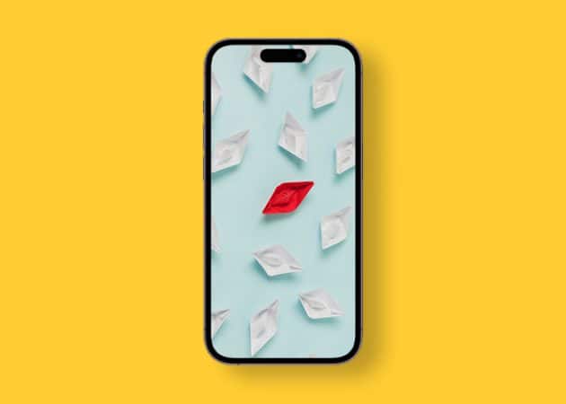 Cool red boat wallpaper for iPhone