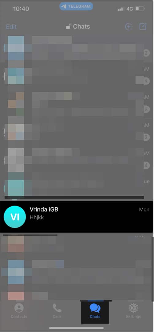 Navigate to the Chat section Scroll down to the chat with the person and look their profile picture